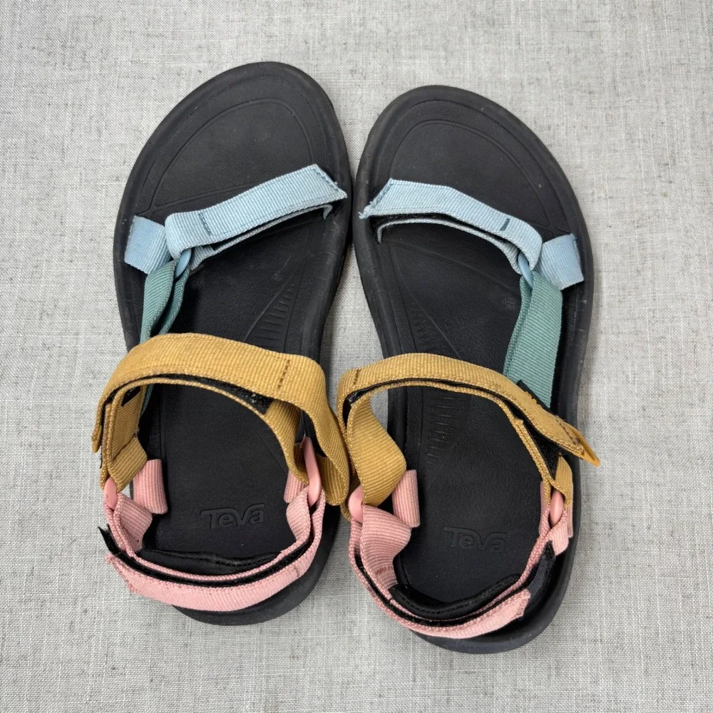 Teva Hurricane XLT2 Sport Sandals Multi Color Pastel Strappy Gorpcore Women's 7